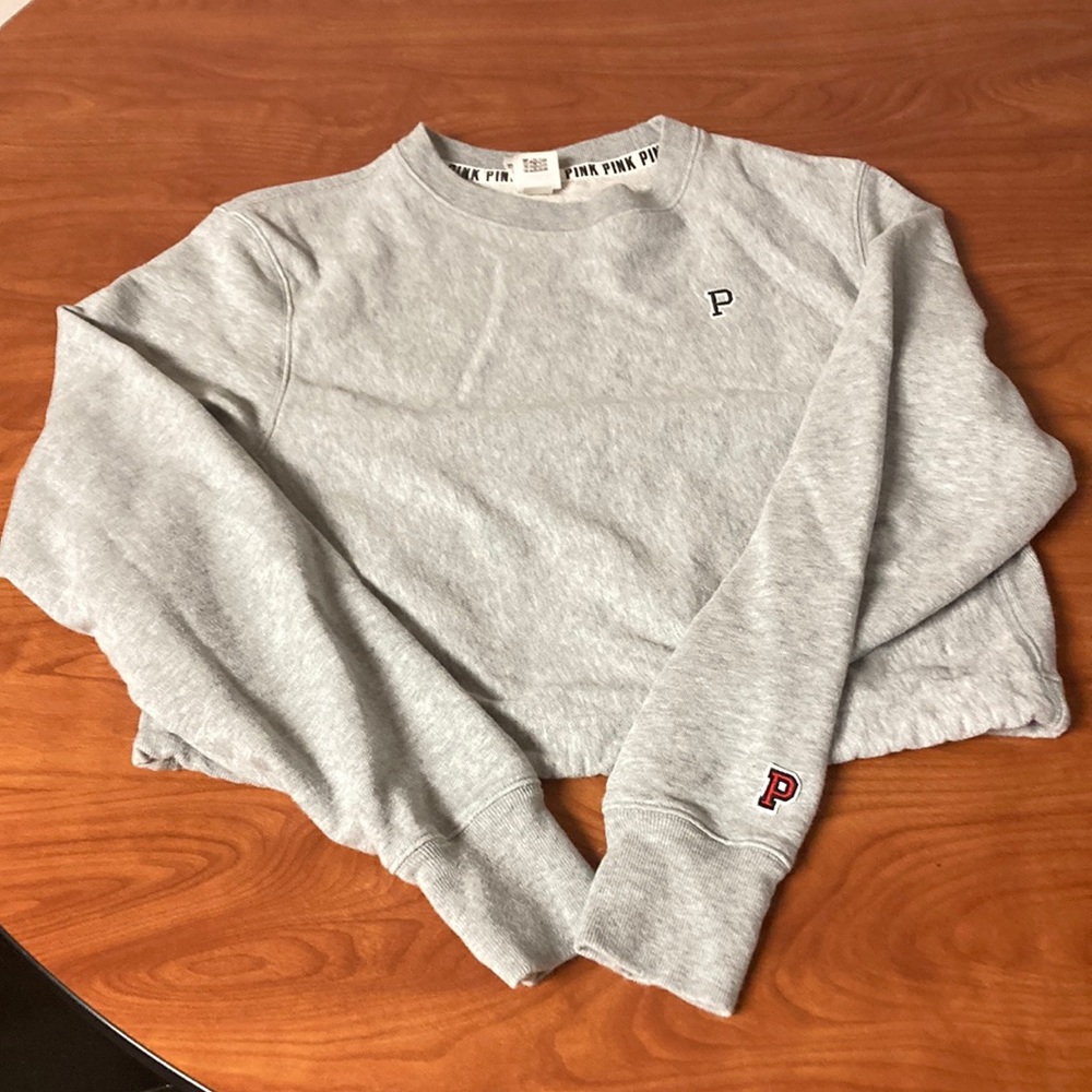 Pink Cropped Sweatshirt